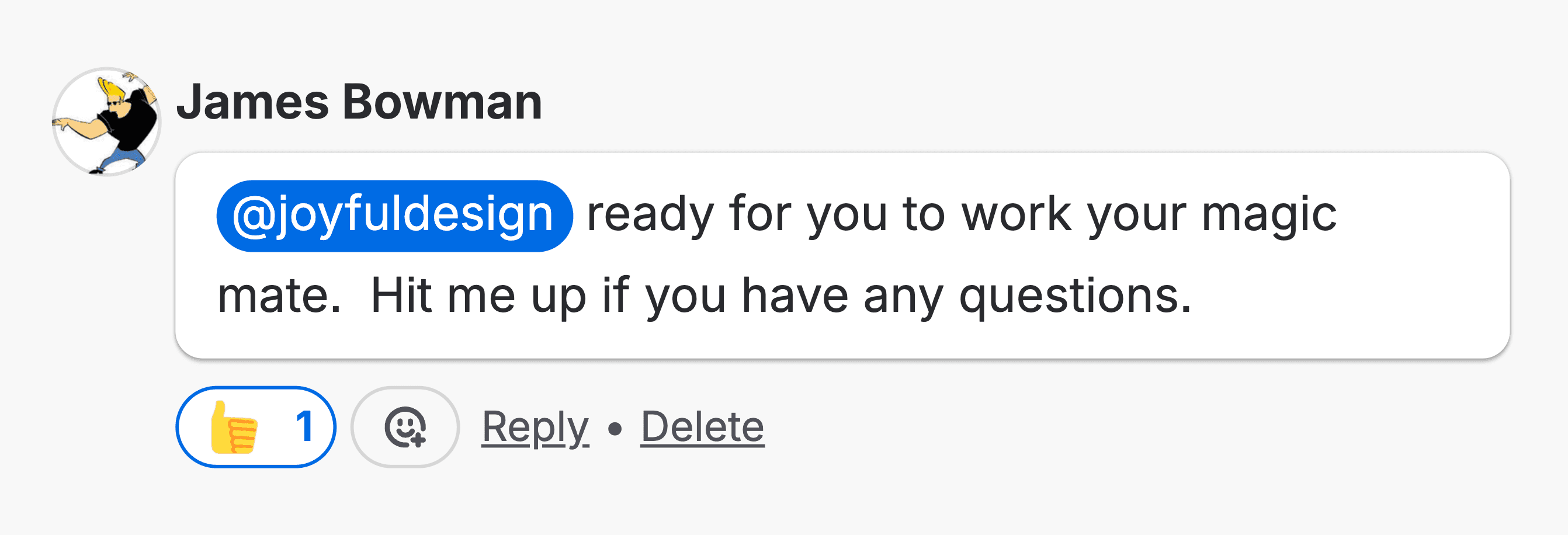 James Bowman: ready for you to work your magic mate. Hit me up if you have any questions.